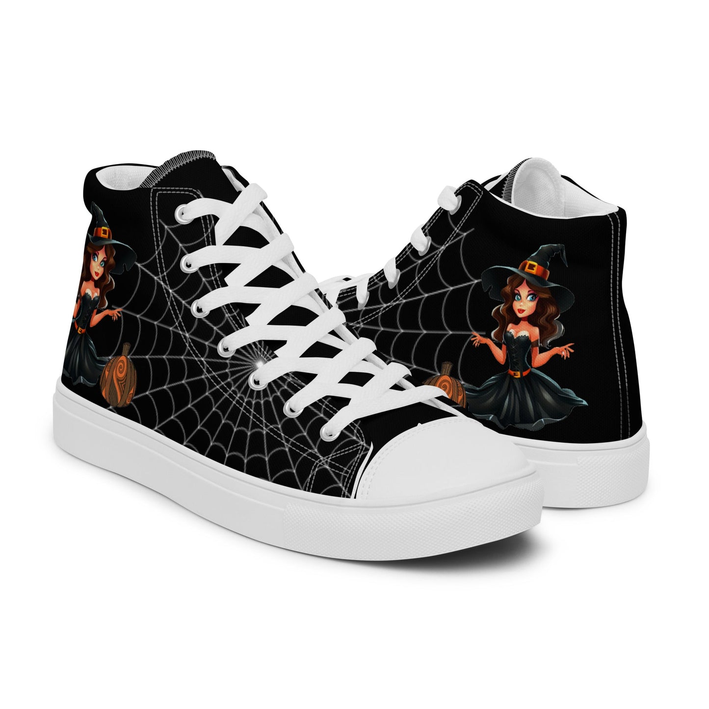 The Beautiful Witch - Halloween High top Canvas - Women