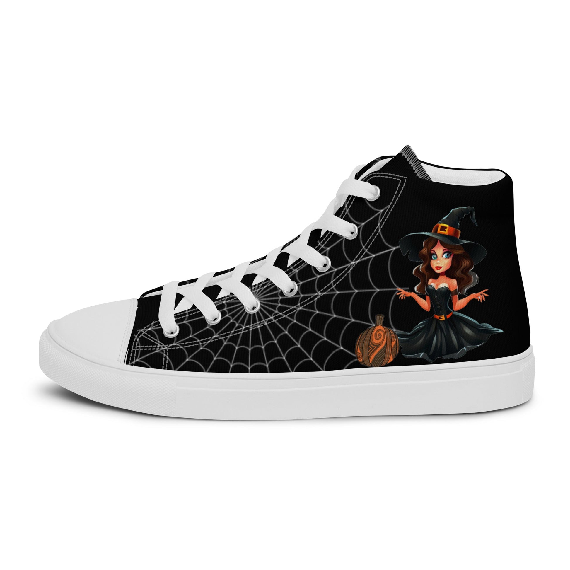 The Beautiful Witch - Halloween High top Canvas - Women