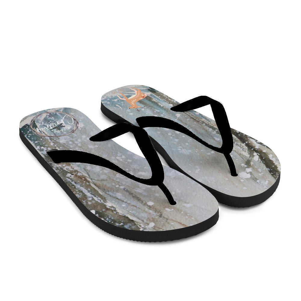 The Christmas Forest - Flip-Flops designs