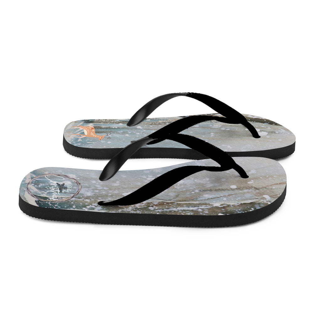 The Christmas Forest - Flip-Flops designs