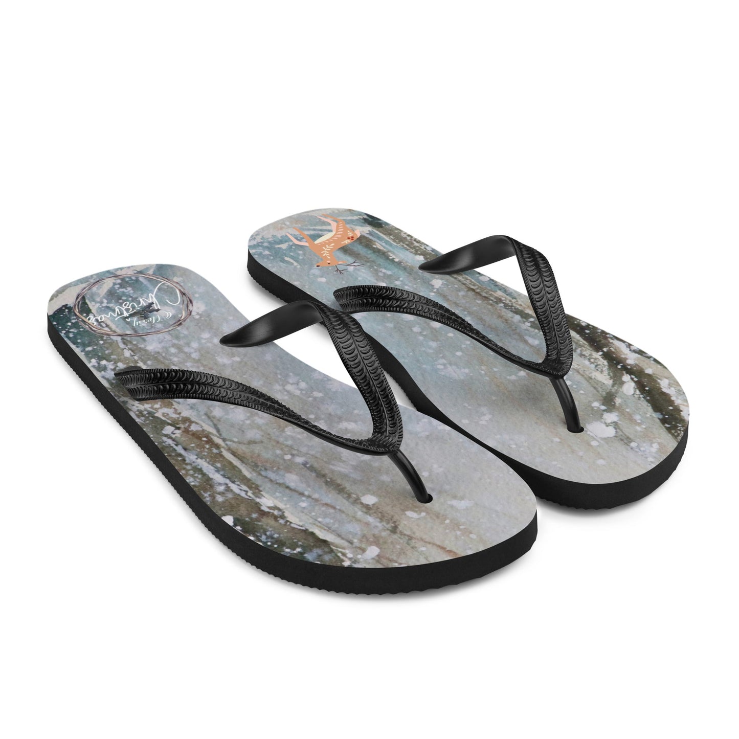 The Christmas Forest - Flip-Flops designs