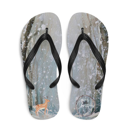 The Christmas Forest - Flip-Flops designs