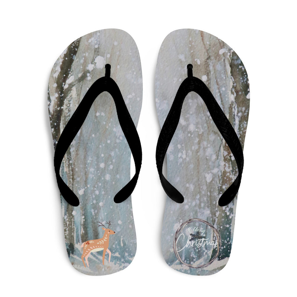 The Christmas Forest - Flip-Flops designs