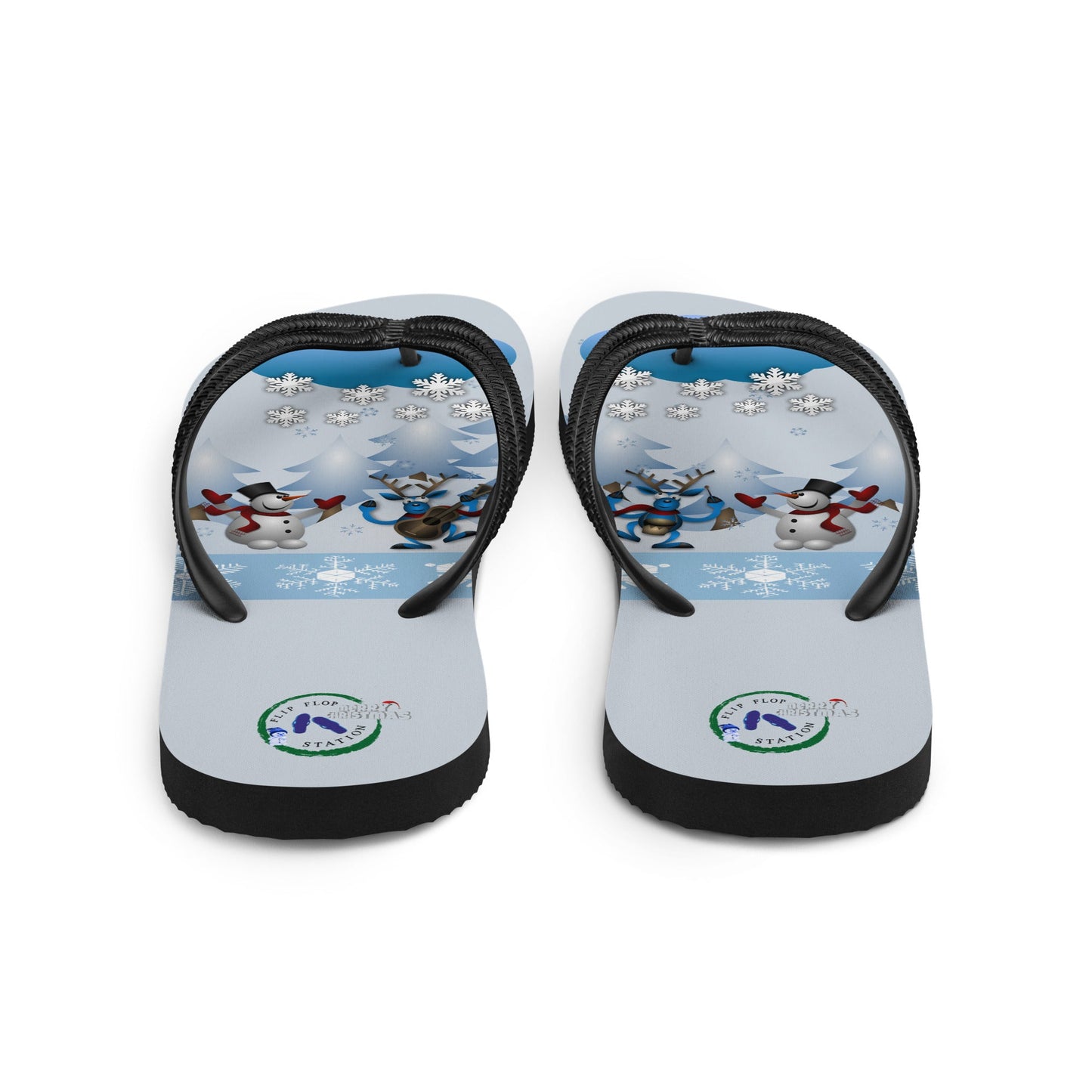 The Christmas Snow Band - Christmas Flip-Flops Designs