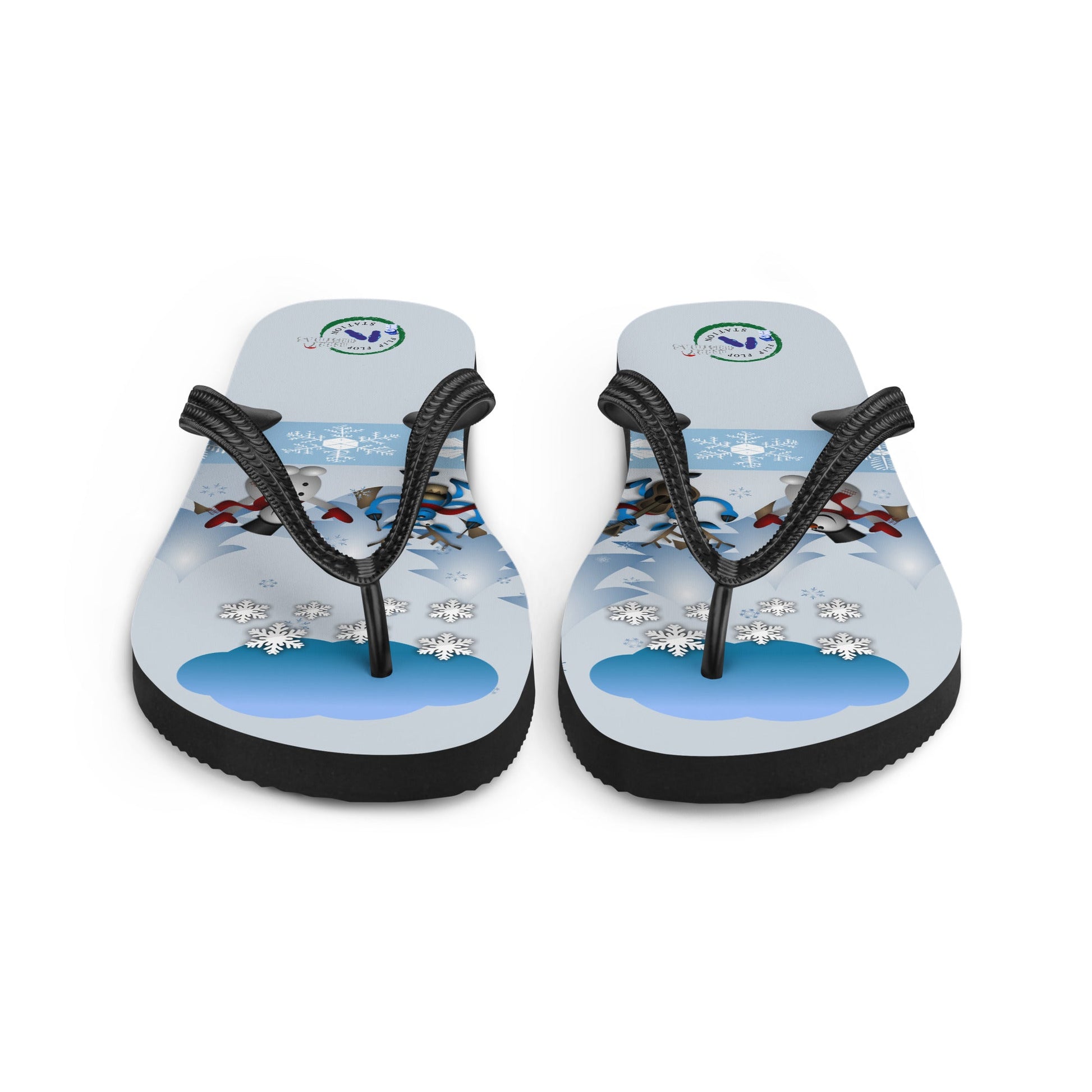 The Christmas Snow Band - Christmas Flip-Flops Designs