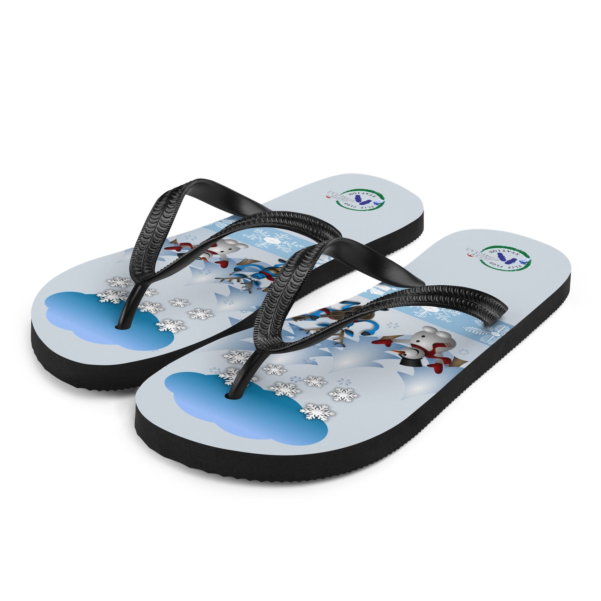 The Christmas Snow Band - Christmas Flip-Flops Designs