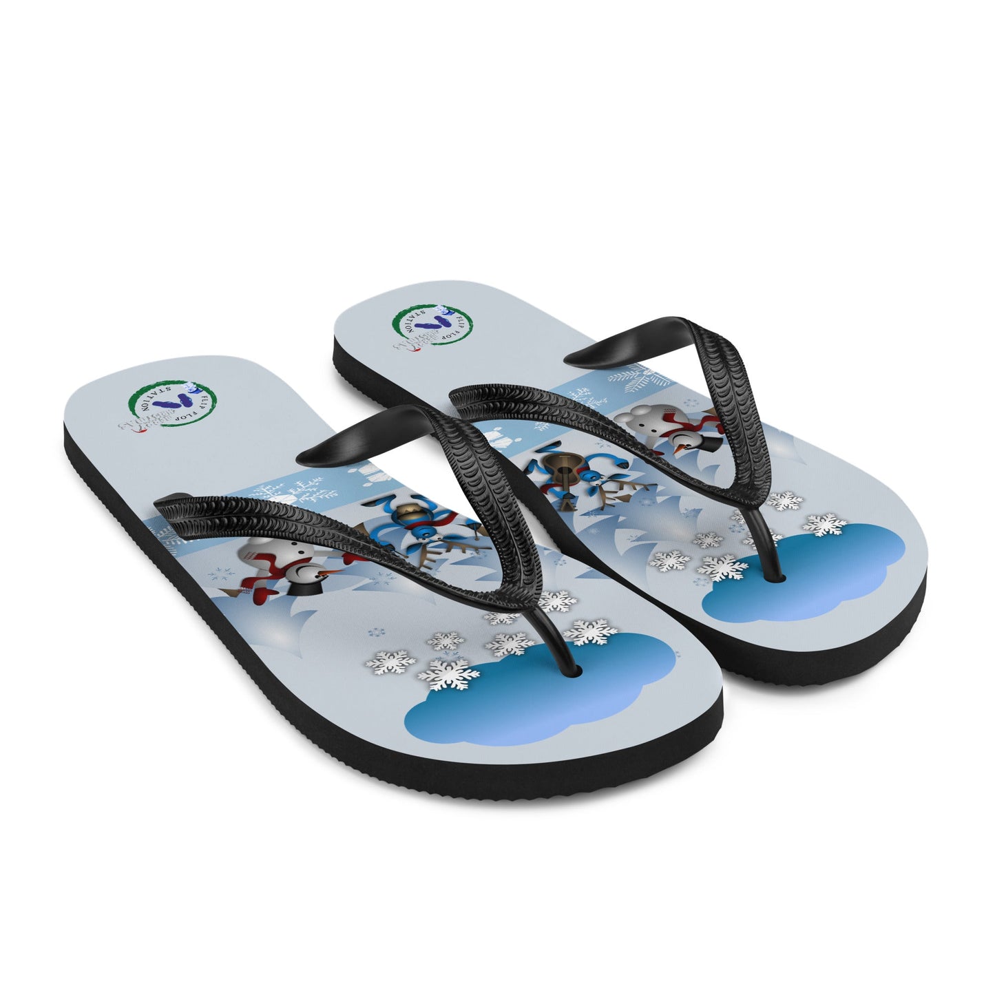 The Christmas Snow Band - Christmas Flip-Flops Designs