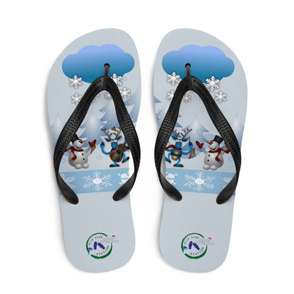 The Christmas Snow Band - Christmas Flip-Flops Designs