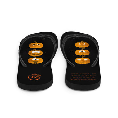 The Crazy Pumpkin - Halloween Flip-Flop Design