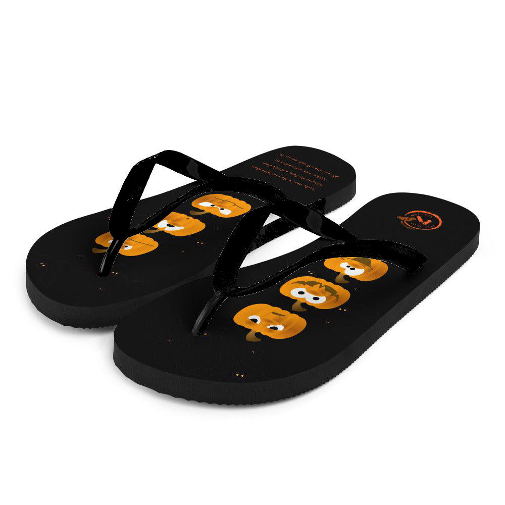 The Crazy Pumpkin - Halloween Flip-Flop Design