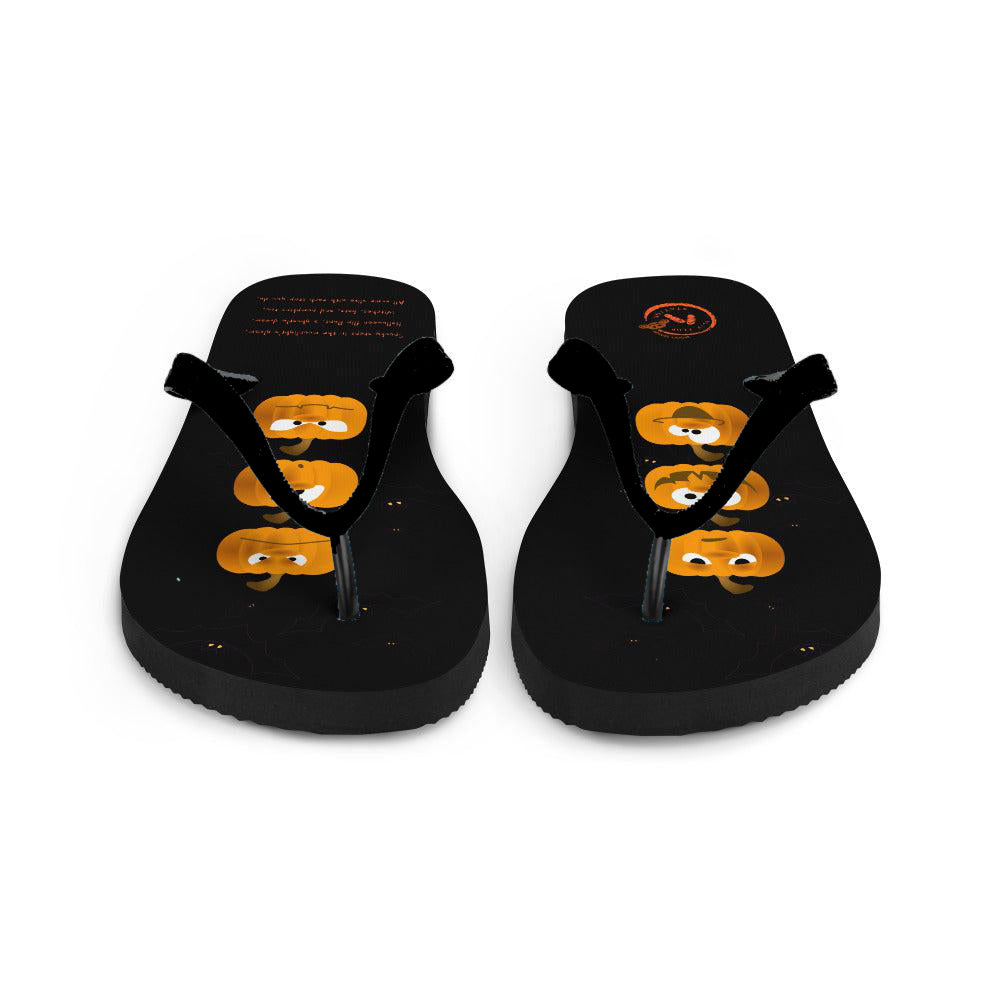 The Crazy Pumpkin - Halloween Flip-Flop Design