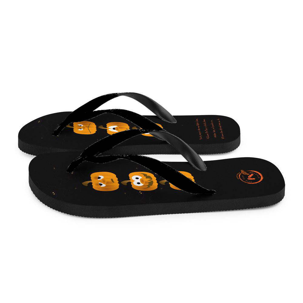 The Crazy Pumpkin - Halloween Flip-Flop Design