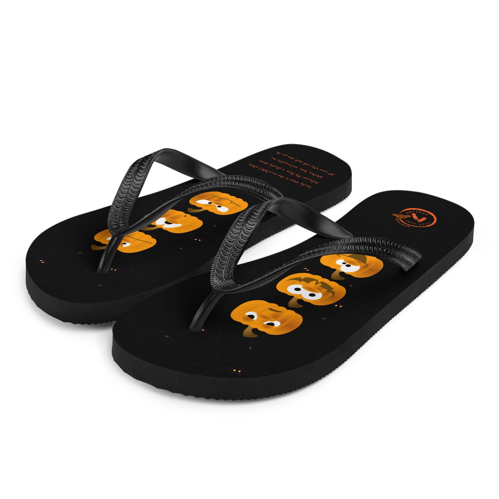 The Crazy Pumpkin - Halloween Flip-Flop Design