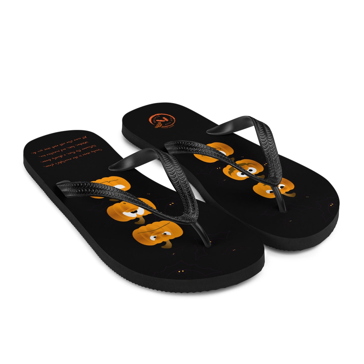 The Crazy Pumpkin - Halloween Flip-Flop Design