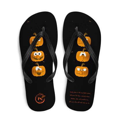 The Crazy Pumpkin - Halloween Flip-Flop Design