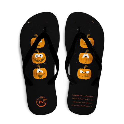 The Crazy Pumpkin - Halloween Flip-Flop Design