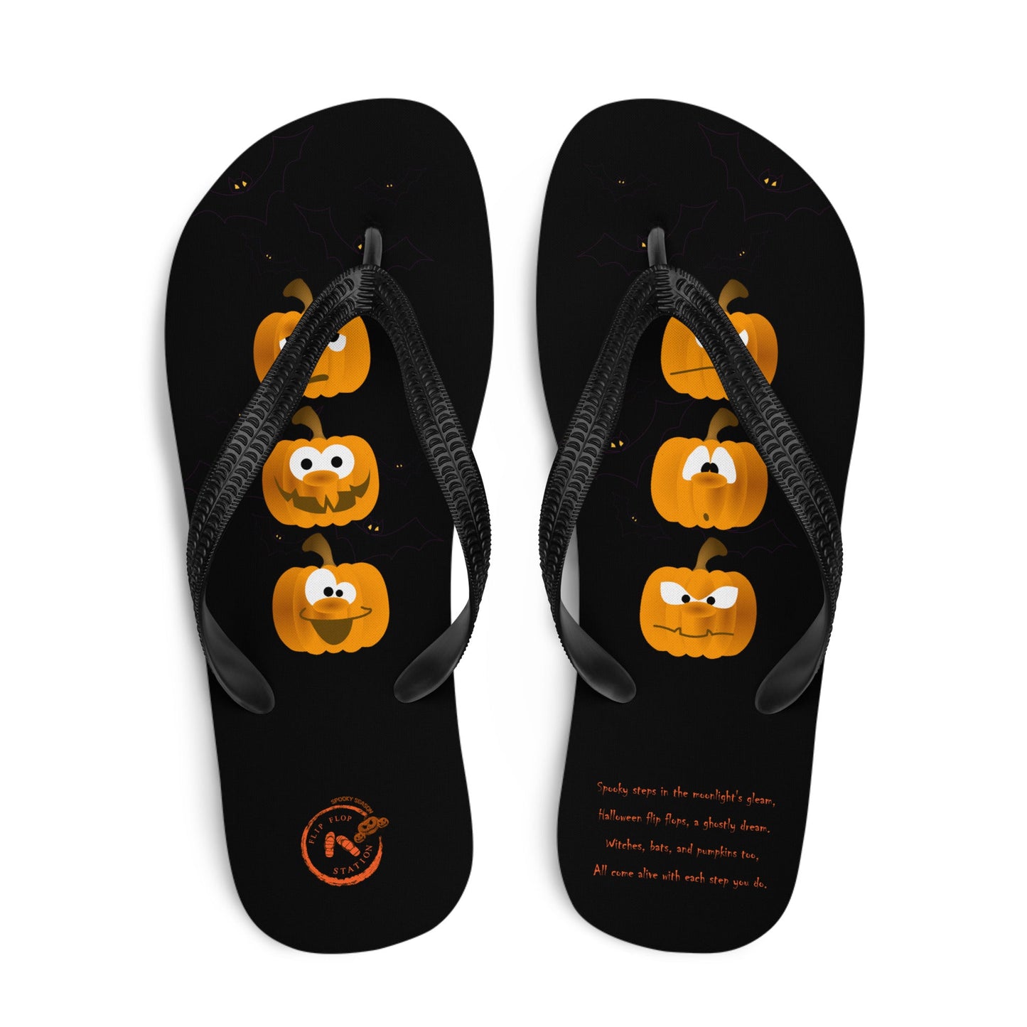 The Crazy Pumpkin - Halloween Flip-Flop Design