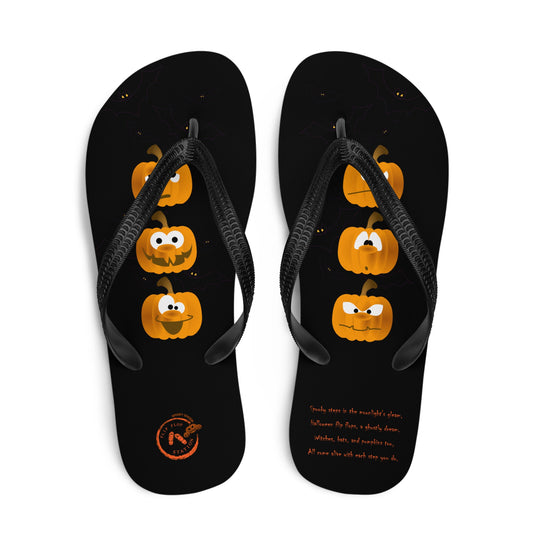 The Crazy Pumpkin - Halloween Flip-Flop Design