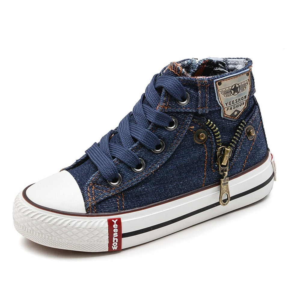 The Denim's - Kids high top Canvas