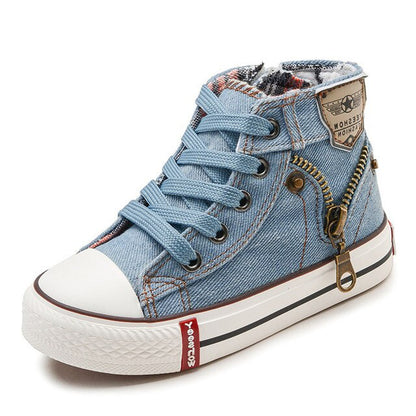 The Denim's - Kids high top Canvas