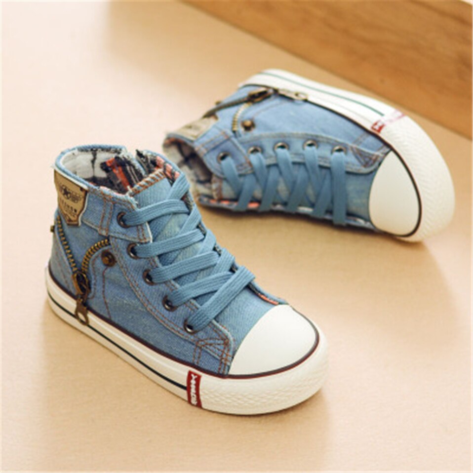 The Denim's - Kids high top Canvas