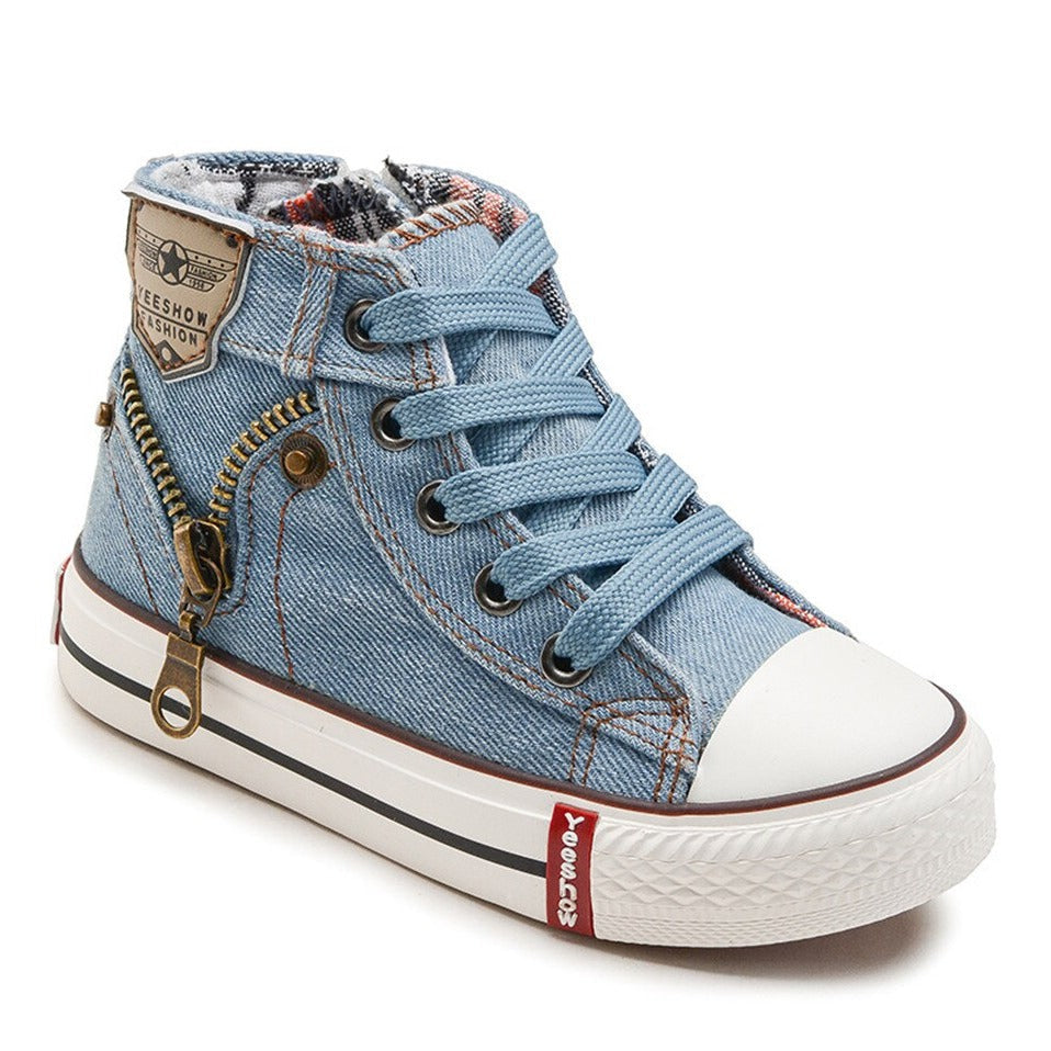 The Denim's - Kids high top Canvas