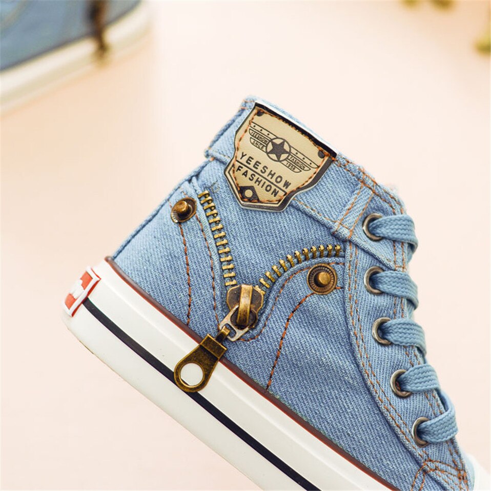 The Denim's - Kids high top Canvas