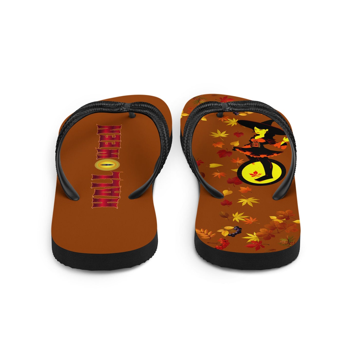 The Electric Wheel Witch - Halloween Flip-Flops