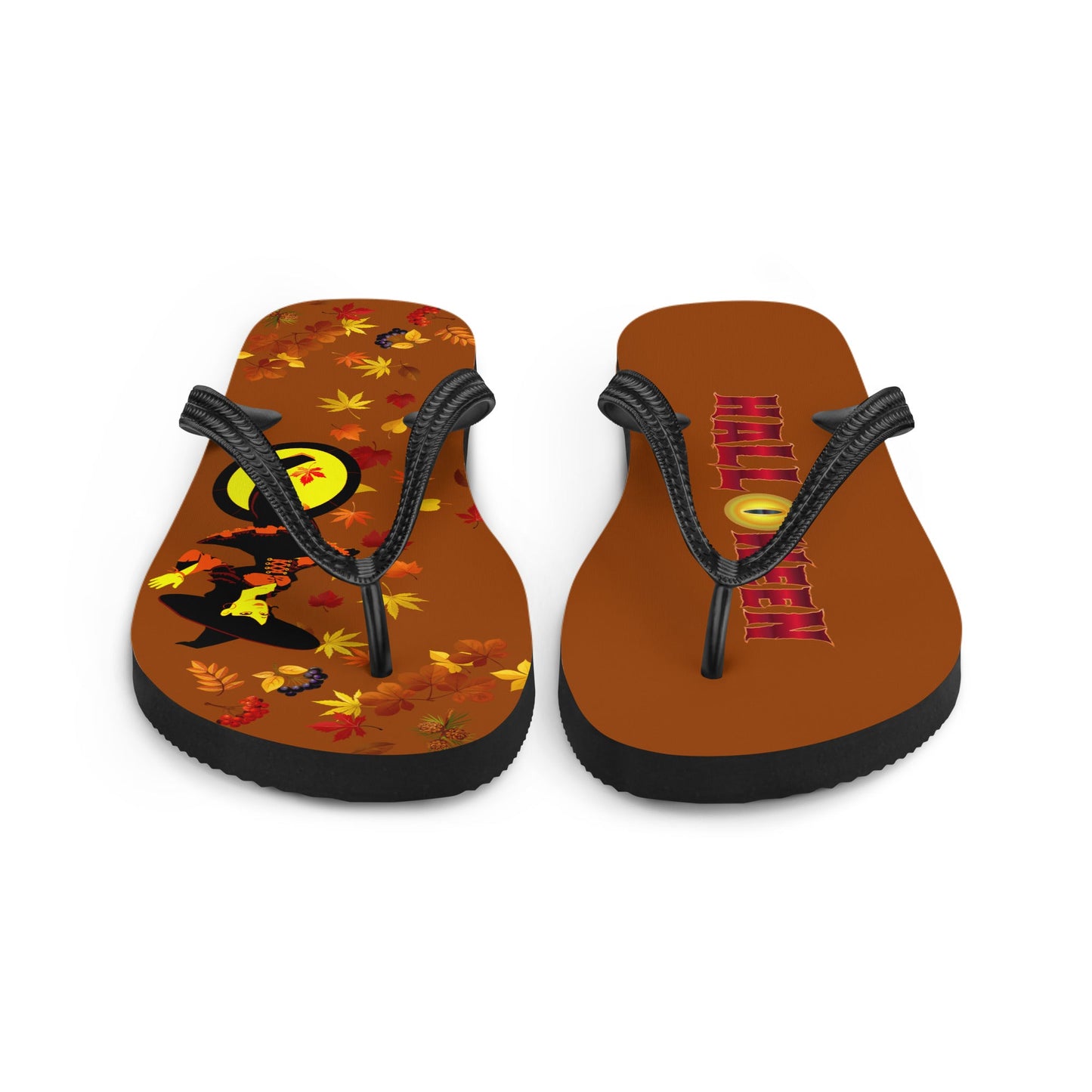 The Electric Wheel Witch - Halloween Flip-Flops