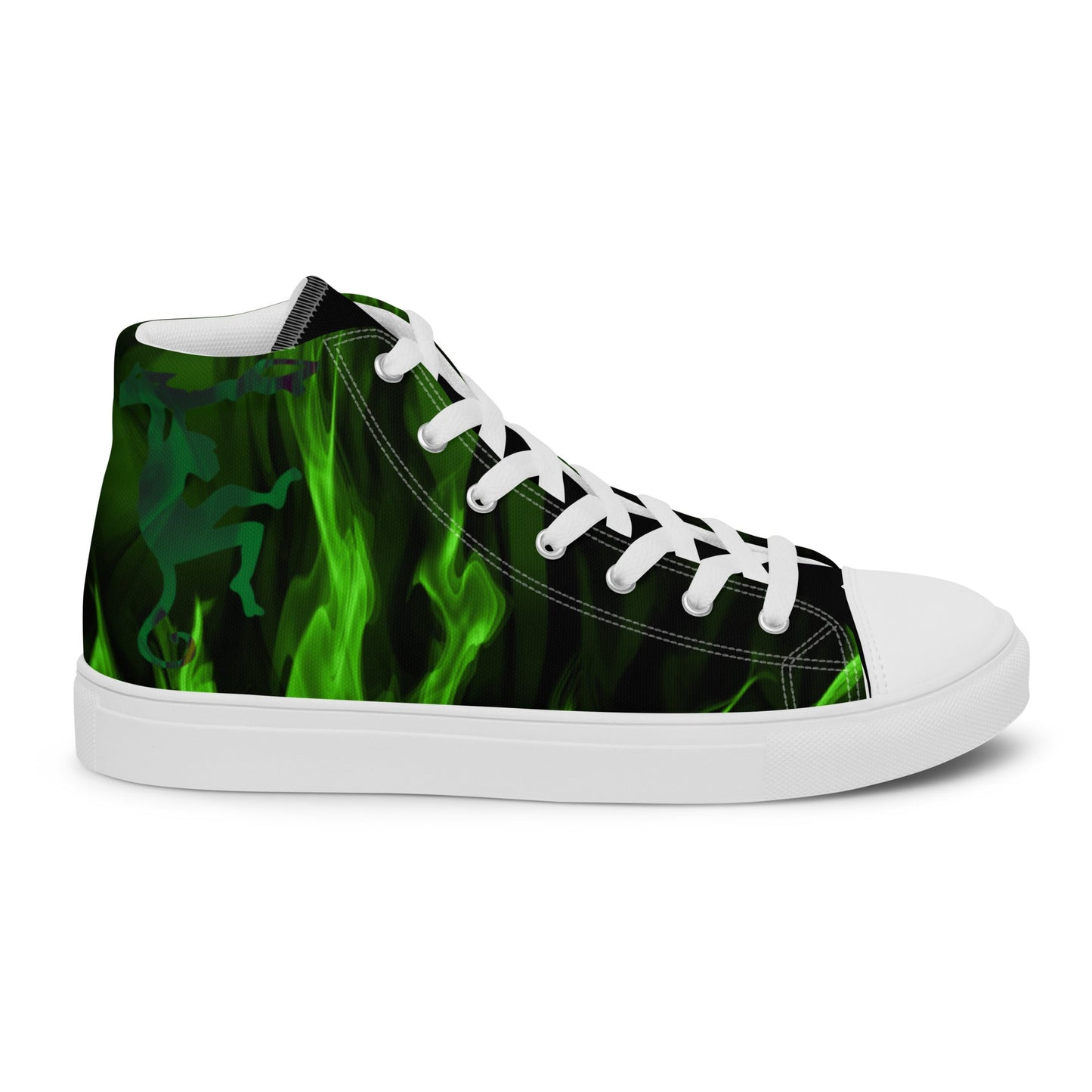 The Fire in the Monkey's Heart high top canvas shoes