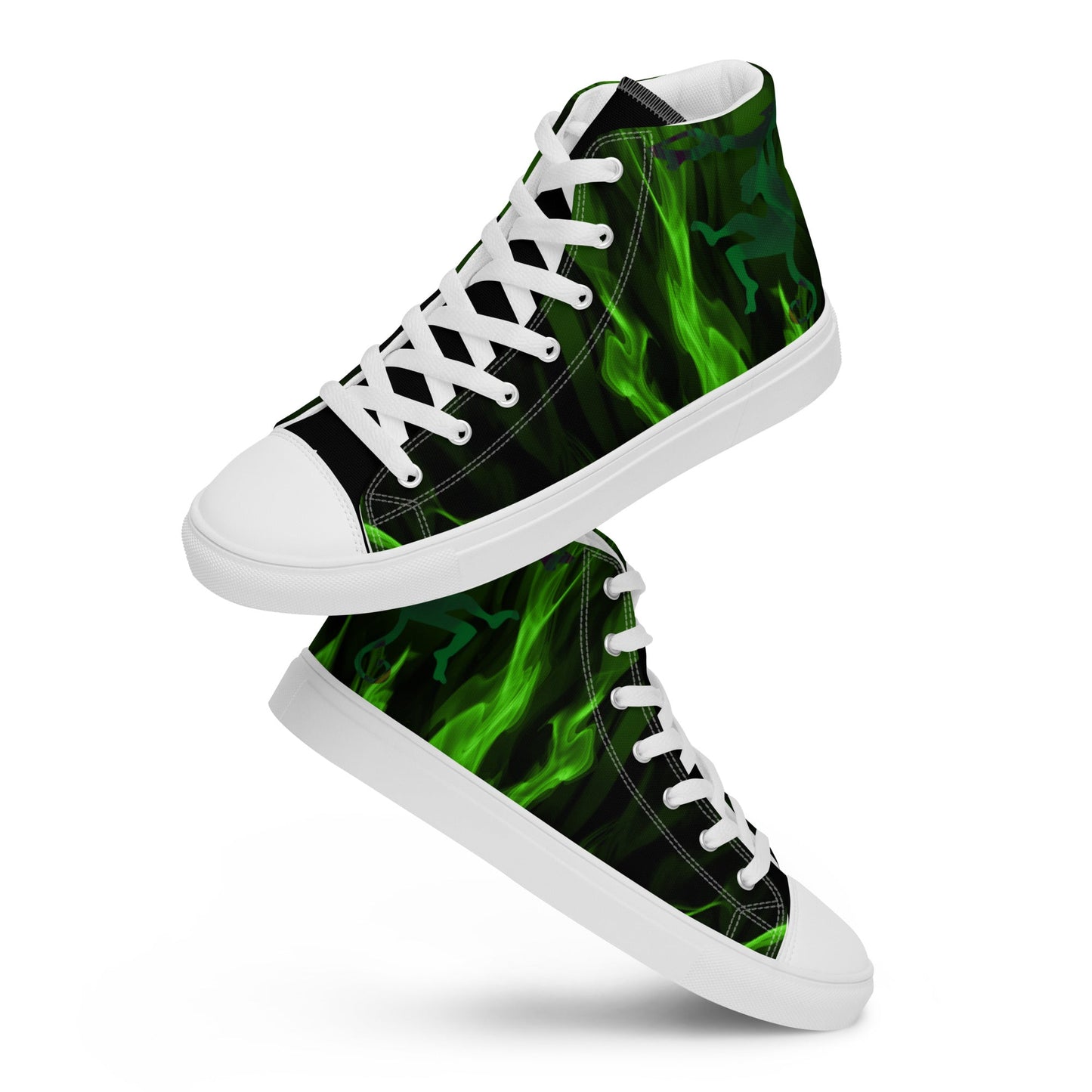 The Fire in the Monkey's Heart high top canvas shoes