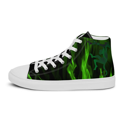 The Fire in the Monkey's Heart high top canvas shoes