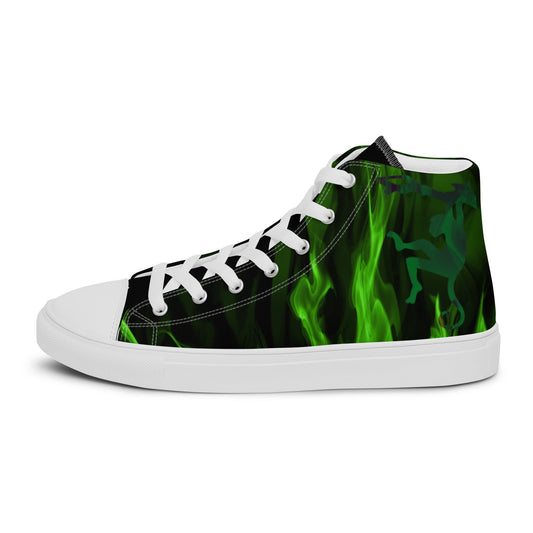 The Fire in the Monkey's Heart high top canvas shoes