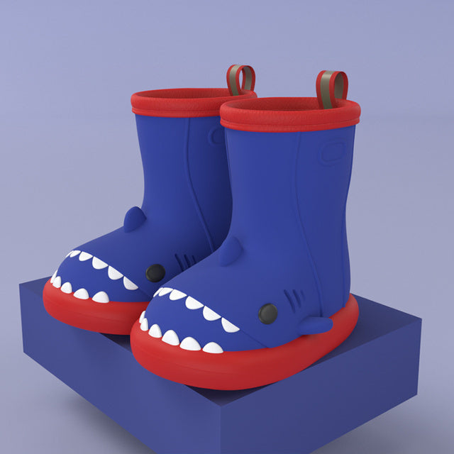 The Friendly Shark Kids Rain Boots