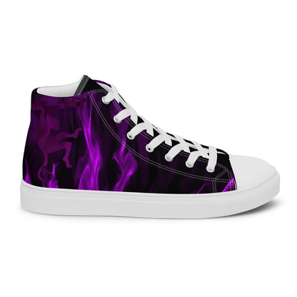 The Passion in the Monkey's heart high top canvas shoes