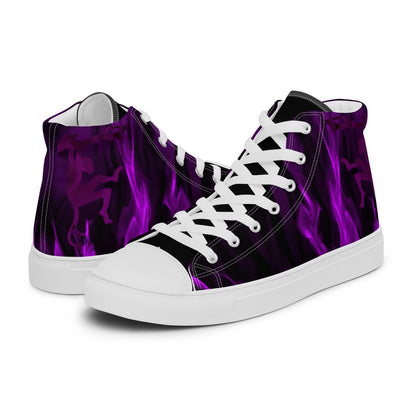 The Passion in the Monkey's heart high top canvas shoes