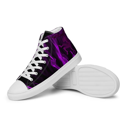 The Passion in the Monkey's heart high top canvas shoes