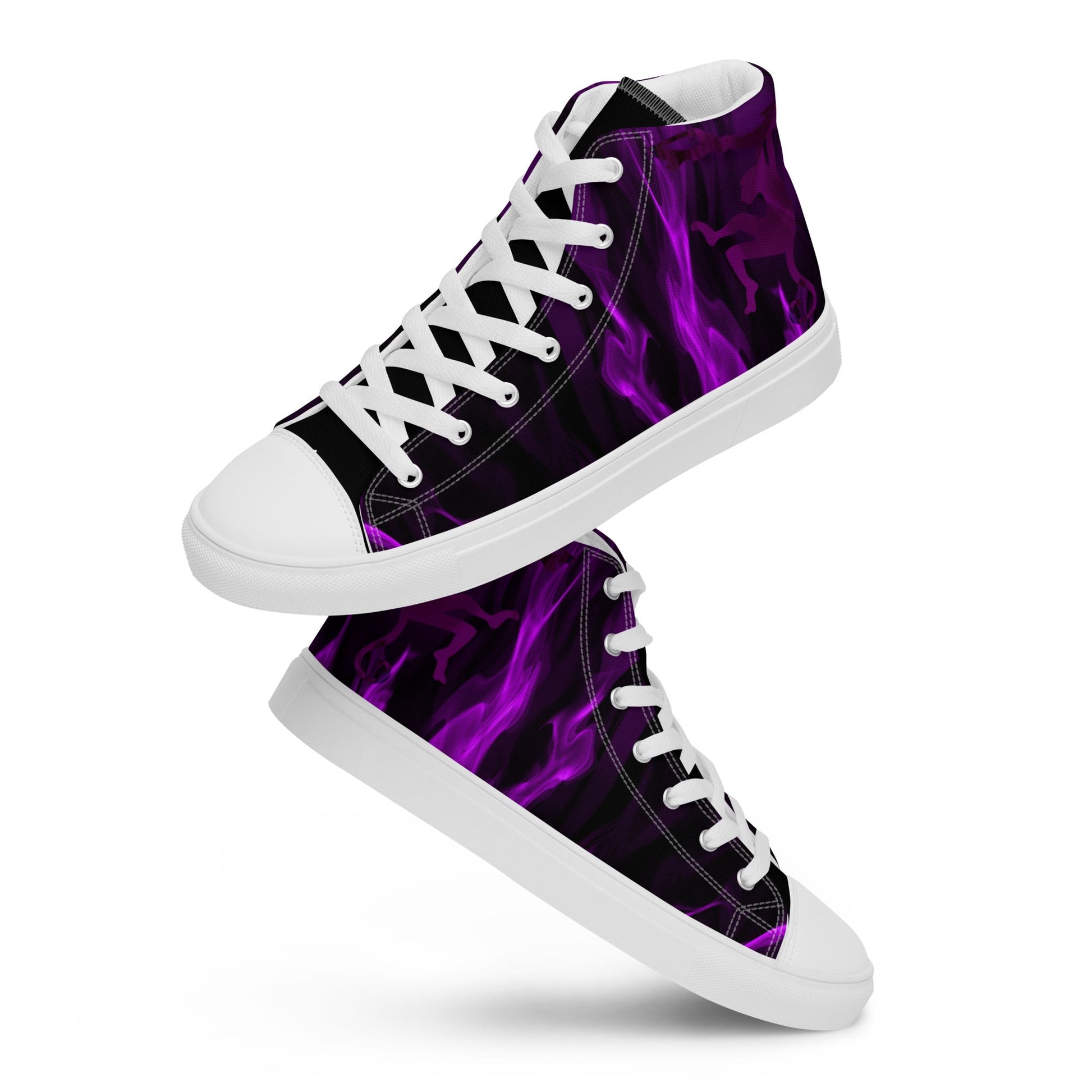 The Passion in the Monkey's heart high top canvas shoes