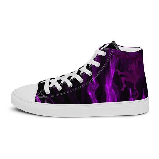 The Passion in the Monkey's heart high top canvas shoes