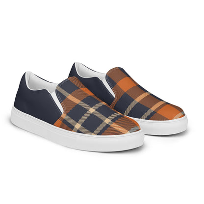 The Plaid men's slip-on canvas shoes