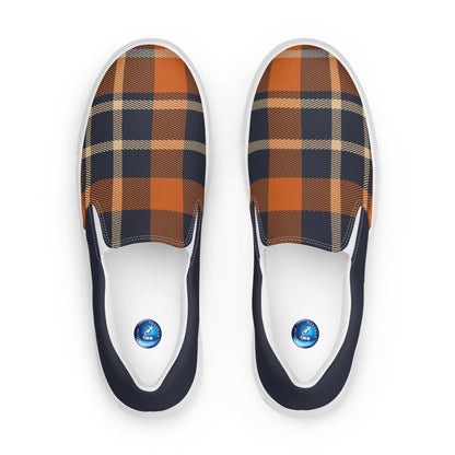 The Plaid men's slip-on canvas shoes