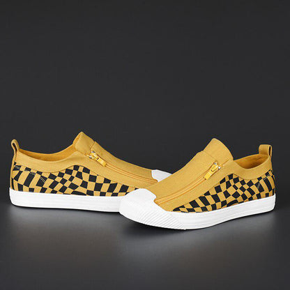 The Zipper - Men's slip-on canvas sneakers