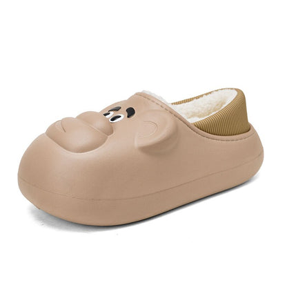 The funny smirk women's waterproof slippers