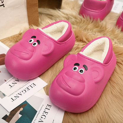 The funny smirk women's waterproof slippers