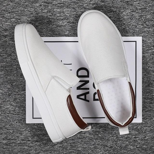 The smart Heel men's slip-on canvas shoes