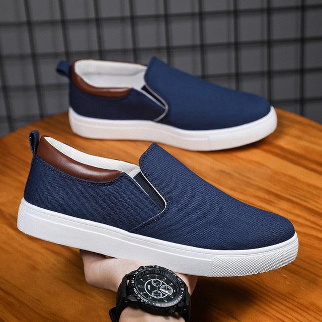 The smart Heel men's slip-on canvas shoes