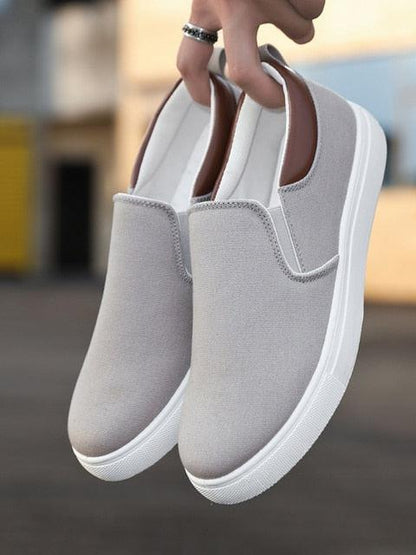 The smart Heel men's slip-on canvas shoes