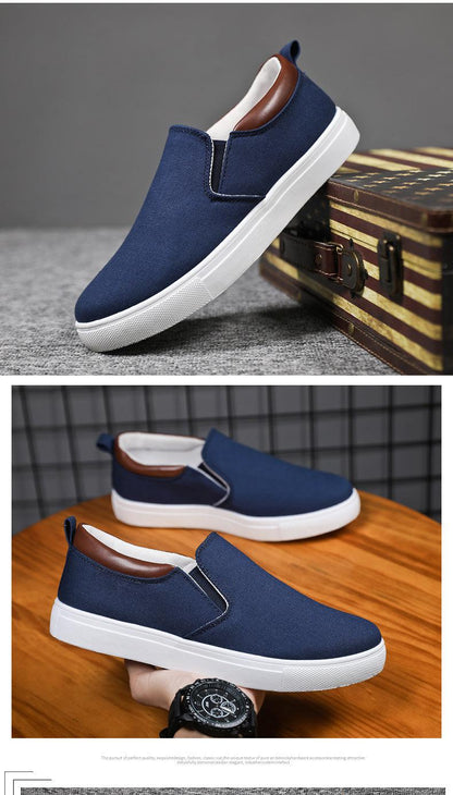 The smart Heel men's slip-on canvas shoes