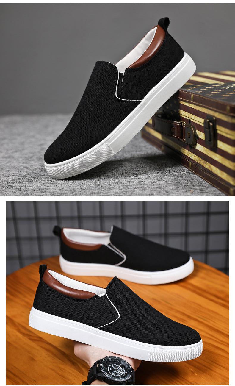 The smart Heel men's slip-on canvas shoes