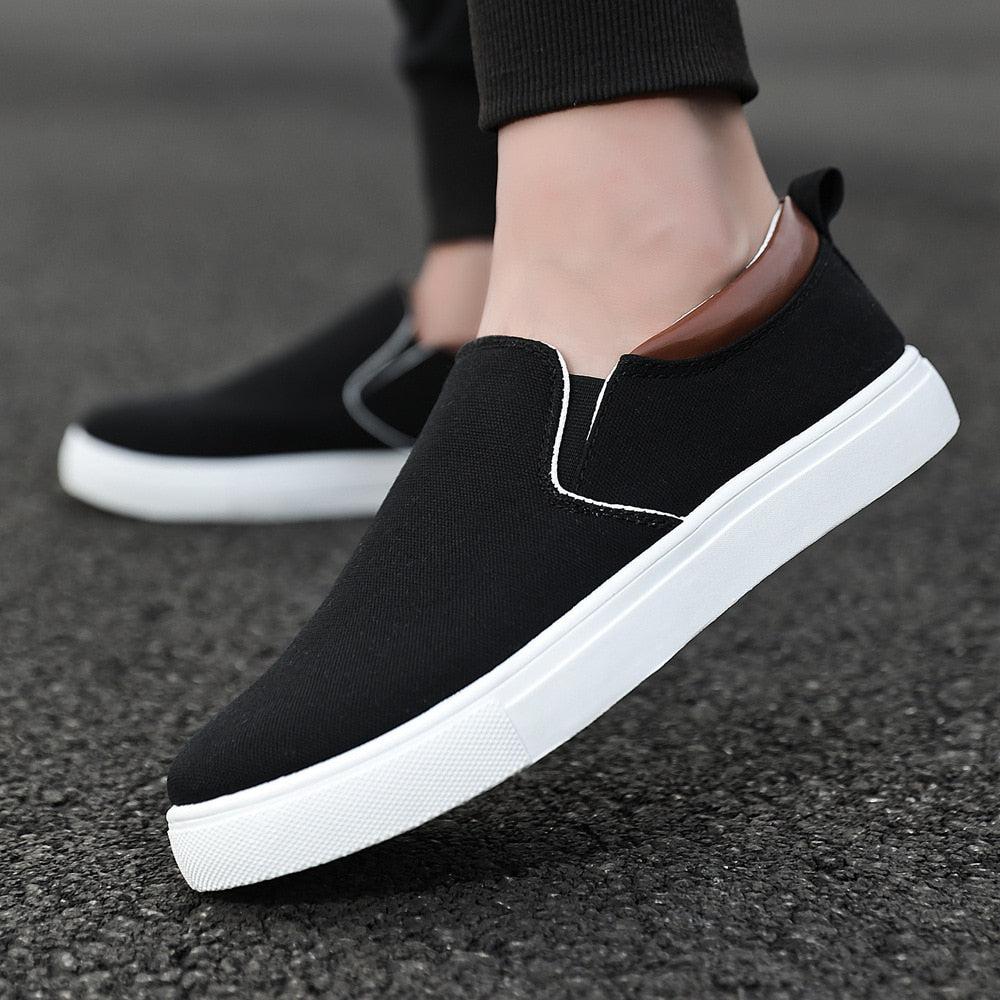 The smart Heel men's slip-on canvas shoes